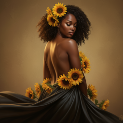 Sunflower Image Template