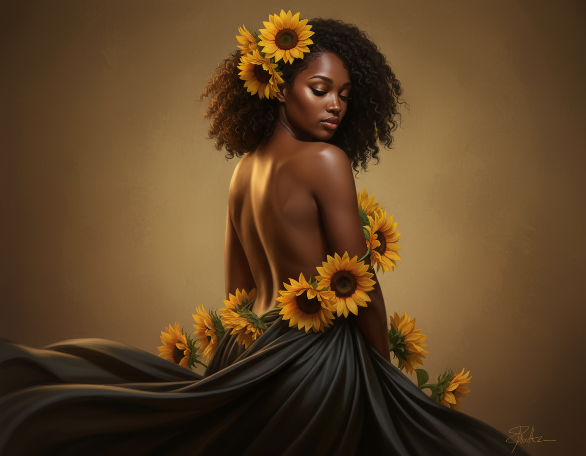 Sunflower Image Template